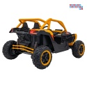[KKL-808] Buggy SR Super 66 na akumulator 4x75W 24V/7Ah ekoskóra EVA LED radio FM - żółty