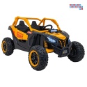 [KKL-808] Buggy SR Super 66 na akumulator 4x75W 24V/7Ah ekoskóra EVA LED radio FM - żółty