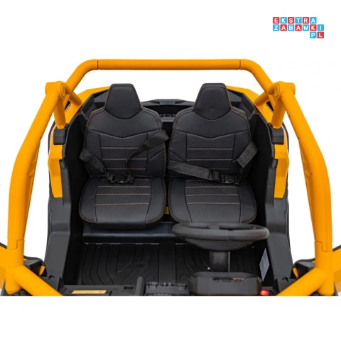 [KKL-808] Buggy SR Super 66 na akumulator 4x75W 24V/7Ah ekoskóra EVA LED radio FM - żółty