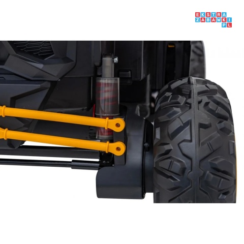 [KKL-808] Buggy SR Super 66 na akumulator 4x75W 24V/7Ah ekoskóra EVA LED radio FM - żółty