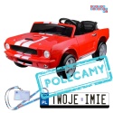 [PA0336] Mustang SHELBY GT 350 na akumulator 2x200W 24V/7Ah klasyk dwuosobowe EVA Bluetooth pilot - czerwony