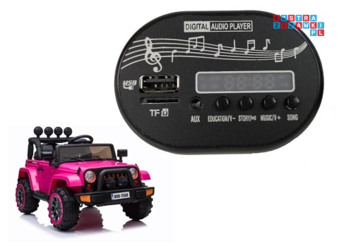 [3492] Panel muzyczny do auta na akumulator BRD-7588