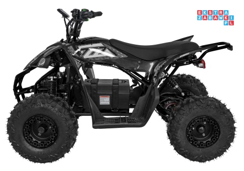 [ATV002E.NEW] Quad DESERT STORM LIFT na akumulator 1x800W 48V/20Ah kluczyk hydrauliczne hamulce tarczowe automat - czarny