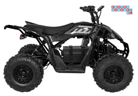 [ATV002E.NEW] Quad DESERT STORM LIFT na akumulator 1x800W 48V/20Ah kluczyk hydrauliczne hamulce tarczowe automat - czarny