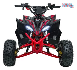 [ATV002E.NEW] Quad DESERT STORM LIFT na akumulator 1x800W 48V/20Ah kluczyk hydrauliczne hamulce tarczowe automat - czerwony