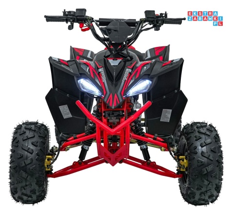 [ATV002E.NEW] Quad DESERT STORM LIFT na akumulator 1x800W 48V/20Ah kluczyk hydrauliczne hamulce tarczowe automat - czerwony