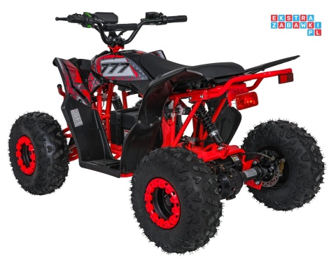 [ATV002E.NEW] Quad DESERT STORM LIFT na akumulator 1x800W 48V/20Ah kluczyk hydrauliczne hamulce tarczowe automat - czerwony