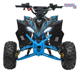 [ATV002E.NEW] Quad DESERT STORM LIFT na akumulator 1x800W 48V/20Ah kluczyk hydrauliczne hamulce tarczowe automat - niebieski