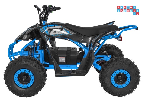 [ATV002E.NEW] Quad DESERT STORM LIFT na akumulator 1x800W 48V/20Ah kluczyk hydrauliczne hamulce tarczowe automat - niebieski