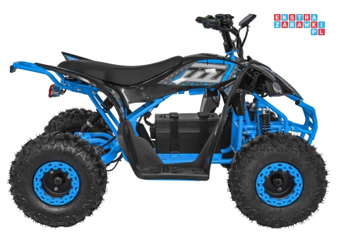 [ATV002E.NEW] Quad DESERT STORM LIFT na akumulator 1x800W 48V/20Ah kluczyk hydrauliczne hamulce tarczowe automat - niebieski