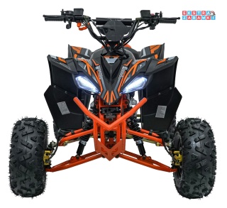 Pomarańczowy Quad DESERT STORM LIFT na akumulator - 1x800W, 48V/20Ah, kluczyk, hydrauliczne hamulce tarczowe, automat [ATV002E.N