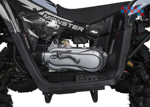 [ATV013] Duży Quad spalinowy 200CC MONSTER czterosuwowy do 80 km/h max 150 kg - czarny