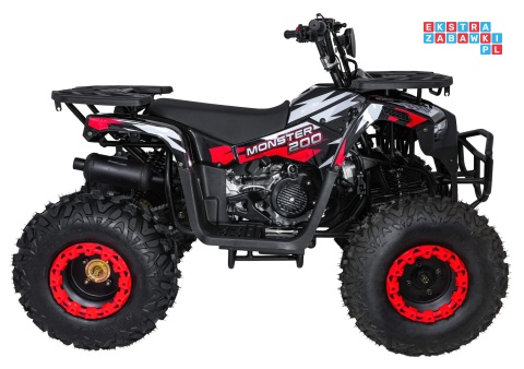 [ATV013] Duży Quad spalinowy 200CC MONSTER czterosuwowy do 80 km/h max 150 kg - czerwony