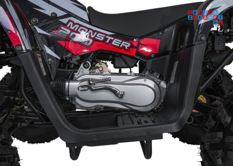 [ATV013] Duży Quad spalinowy 200CC MONSTER czterosuwowy do 80 km/h max 150 kg - czerwony