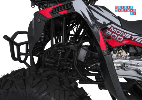 [ATV013] Duży Quad spalinowy 200CC MONSTER czterosuwowy do 80 km/h max 150 kg - czerwony