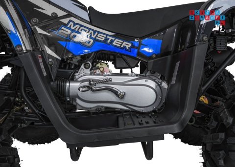 [ATV013] Duży Quad spalinowy 200CC MONSTER czterosuwowy do 80 km/h max 150 kg - niebieski