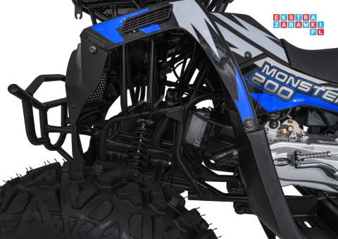 [ATV013] Duży Quad spalinowy 200CC MONSTER czterosuwowy do 80 km/h max 150 kg - niebieski