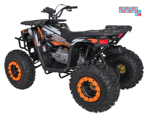 [ATV013] Duży Quad spalinowy 200CC MONSTER czterosuwowy do 80 km/h max 150 kg - pomarańczowy