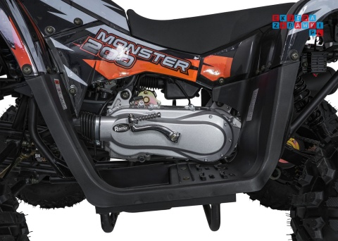 [ATV013] Duży Quad spalinowy 200CC MONSTER czterosuwowy do 80 km/h max 150 kg - pomarańczowy