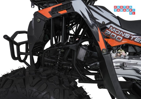 [ATV013] Duży Quad spalinowy 200CC MONSTER czterosuwowy do 80 km/h max 150 kg - pomarańczowy