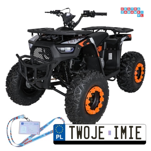 [ATV013] Duży Quad spalinowy 200CC MONSTER czterosuwowy do 80 km/h max 150 kg - pomarańczowy