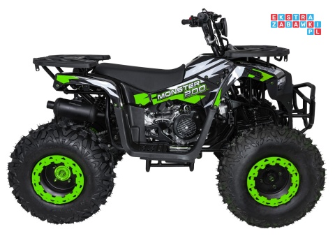 [ATV013] Duży Quad spalinowy 200CC MONSTER czterosuwowy do 80 km/h max 150 kg - zielony