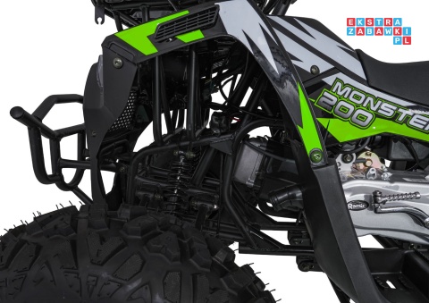 [ATV013] Duży Quad spalinowy 200CC MONSTER czterosuwowy do 80 km/h max 150 kg - zielony