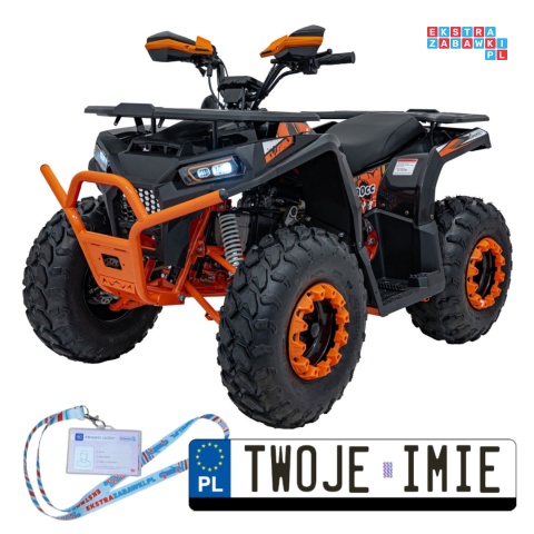 [ATV020] Quad Spalinowy 200CC PRO RIDER czterosuwowy 60 km/h do 85kg automat hydrauliczne hamulce hak - pomarańczowy