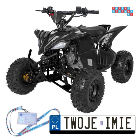 [ATV002.NEW] Quad spalinowy 125cc DESERT STORM LIFT czterosuwowy hamulce hydrauliczne amortyzatory regulowane - czarny