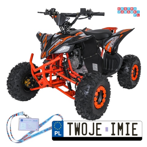 [ATV002.NEW] Quad spalinowy 125cc DESERT STORM LIFT czterosuwowy hamulce hydrauliczne amortyzatory regulowane - pomarańczowy