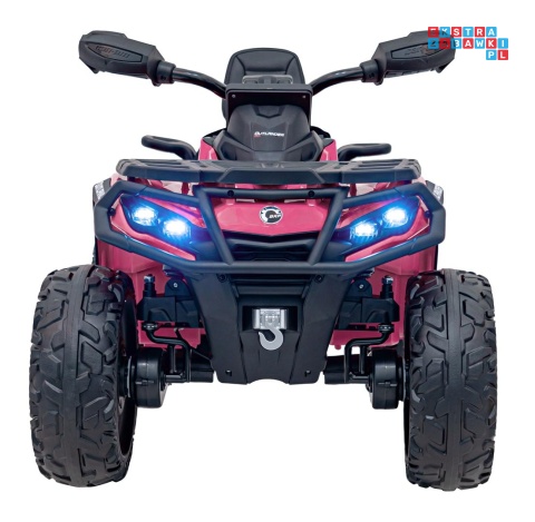 [CA005] Quad CAN-AM Outlander ATV na akumulator 4x200W 24V/7Ah EVA LED ekoskóra - różowy