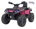[CA005] Quad CAN-AM Outlander ATV na akumulator 4x200W 24V/7Ah EVA LED ekoskóra - różowy