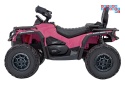 [CA005] Quad CAN-AM Outlander ATV na akumulator 4x200W 24V/7Ah EVA LED ekoskóra - różowy