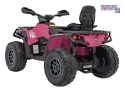 [CA005] Quad CAN-AM Outlander ATV na akumulator 4x200W 24V/7Ah EVA LED ekoskóra - różowy