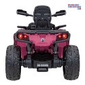 [CA005] Quad CAN-AM Outlander ATV na akumulator 4x200W 24V/7Ah EVA LED ekoskóra - różowy