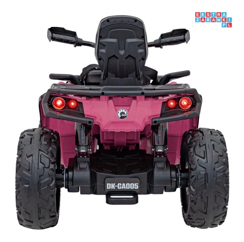 [CA005] Quad CAN-AM Outlander ATV na akumulator 4x200W 24V/7Ah EVA LED ekoskóra - różowy