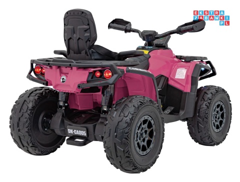 [CA005] Quad CAN-AM Outlander ATV na akumulator 4x200W 24V/7Ah EVA LED ekoskóra - różowy