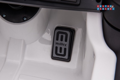 Biały Ford Mustang GT Drift SX2038 na akumulator - 2x200W, 24V/7Ah, EVA, LED, ekoskóra, panel audio, pilot - [8287]