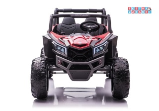 UTV-MX Spider buggy na akumulator dwuosobowy - czerwony, 4x60W, 24V/7Ah, EVA, LED, ekoskóra, Bluetooth, pilot [7769]