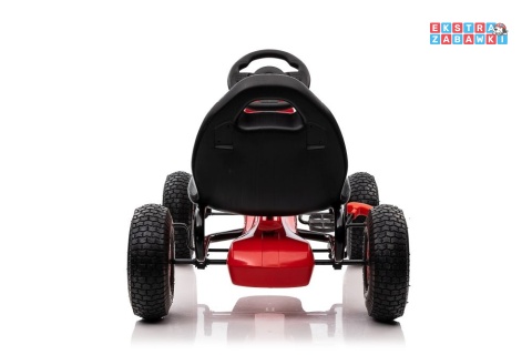 [11908] Gokart na pedały G208 pompowane koła regulowany fotel hamulec ręczny - czerwony