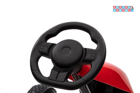 [11908] Gokart na pedały G208 pompowane koła regulowany fotel hamulec ręczny - czerwony