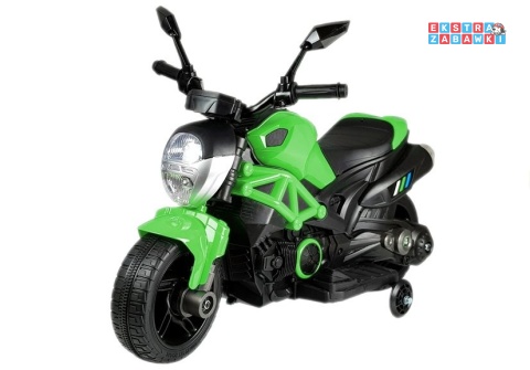 Zielony Motor GTM1188 na akumulator - 1x35W, 6V/4.5Ah, LED, bieg wsteczny, automatyczny hamulec - [4787]