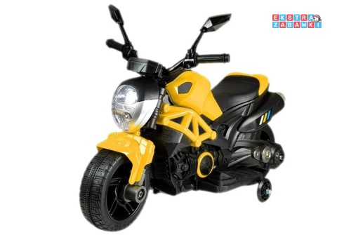 Żółty Motor GTM1188 na akumulator - 1x35W, 6V/4.5Ah, LED, bieg wsteczny, automatyczny hamulec - [4788]