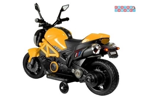 Żółty Motor GTM1188 na akumulator - 1x35W, 6V/4.5Ah, LED, bieg wsteczny, automatyczny hamulec - [4788]