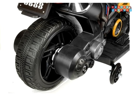 Żółty Motor GTM1188 na akumulator - 1x35W, 6V/4.5Ah, LED, bieg wsteczny, automatyczny hamulec - [4788]