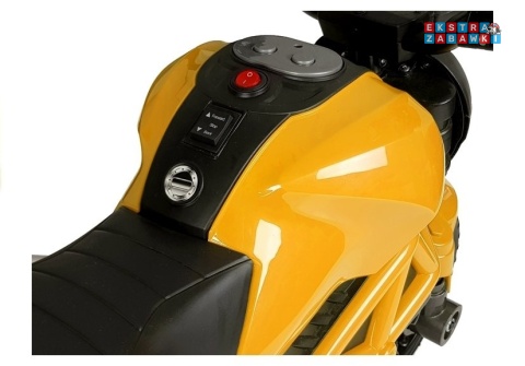 Żółty Motor GTM1188 na akumulator - 1x35W, 6V/4.5Ah, LED, bieg wsteczny, automatyczny hamulec - [4788]