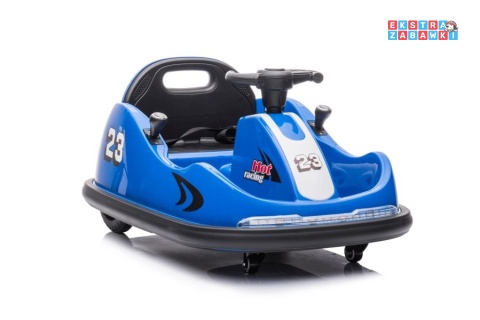 Niebieski Pojazd GTS1166 na akumulator - 2x45W, 12V/4.5Ah, pilot, LED, pasy bezpieczeństwa - [9567]