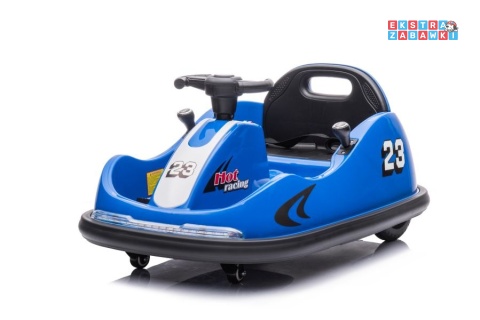 Niebieski Pojazd GTS1166 na akumulator - 2x45W, 12V/4.5Ah, pilot, LED, pasy bezpieczeństwa - [9567]