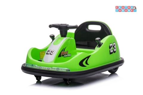 Zielony Pojazd GTS1166 na akumulator - 2x45W, 12V/4.5Ah, pilot, LED, pasy bezpieczeństwa - [9568]