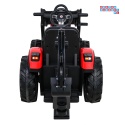 [SX2068] Wielki traktor 720-T z przyczepką i łyżką na akumulator 2x200W 24V/10Ah ekoskóra pilot pokrowiec MP3 - czerwony [S]